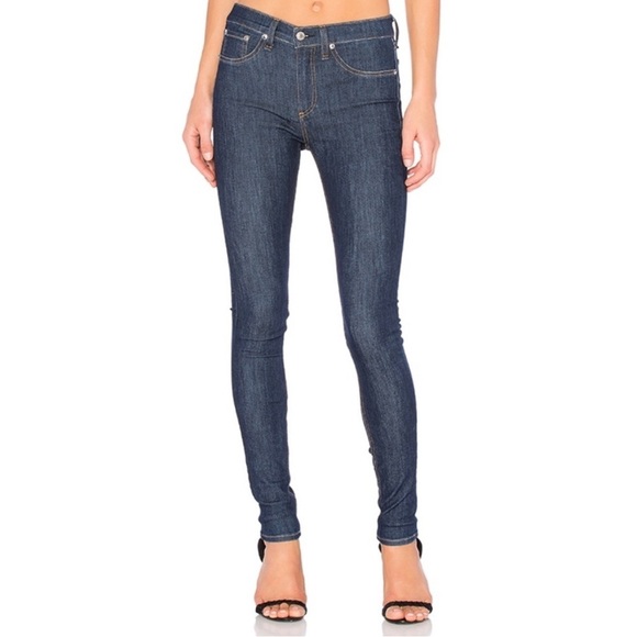 Rag & Bone Dark  Wash Skinny Jeans - Picture 1 of 6